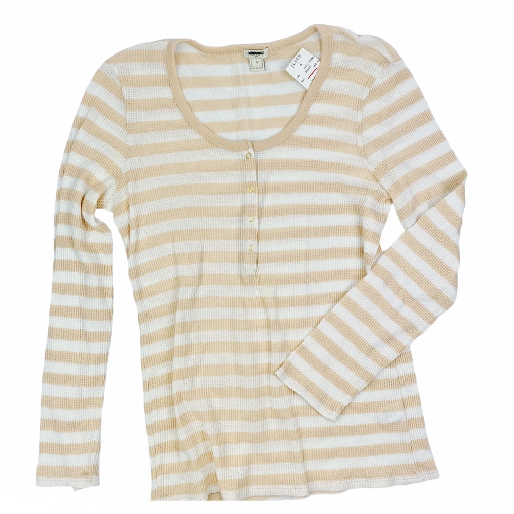 J.Crew Factory Lightweight Striped Thermal Henley